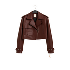 Bordeaux Bold Lederjacke