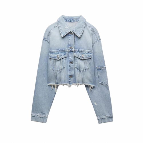 Crop Jeans Jacke
