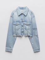 Crop Jeans Jacke