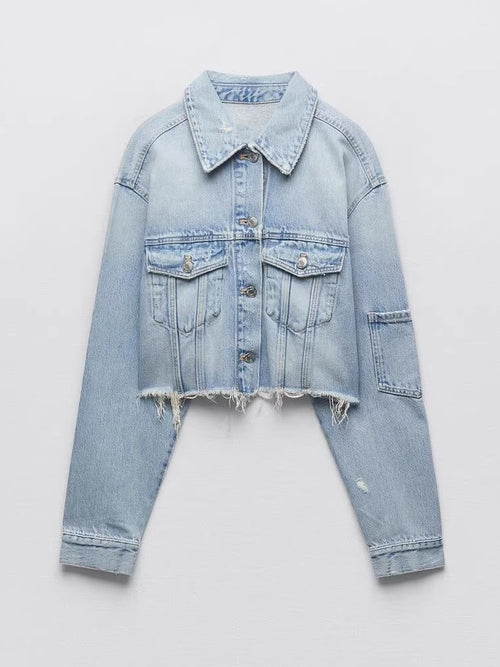 Crop Jeans Jacke