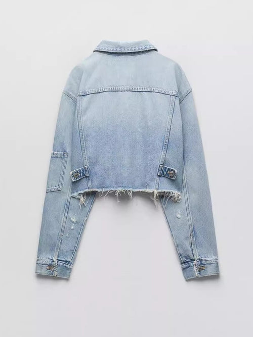 Crop Jeans Jacke